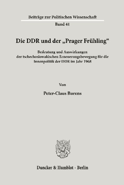 Die DDR und der "Prager Frühling'.