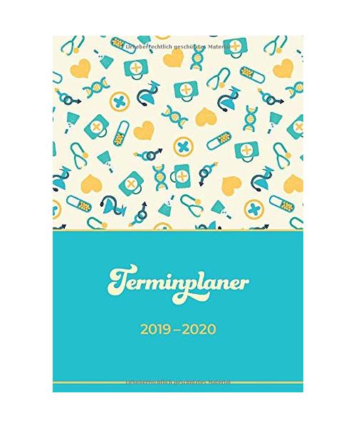 Terminplaner 2019–2020: Für Krankenschwestern und Ärzte | Mit Nachtdienst-Kalender für jede Woche | Juli 2019 bis Dezember 2020 | Deutschlands Feiertage auf einen Blick
