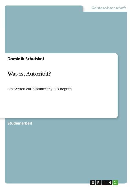 Was ist Autorität?