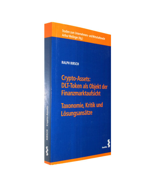 Crypto-Assets: DLT-Token als Objekt der Finanzmarktaufsicht