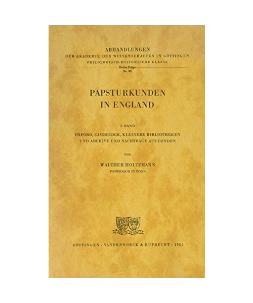 Papsturkunden in England III