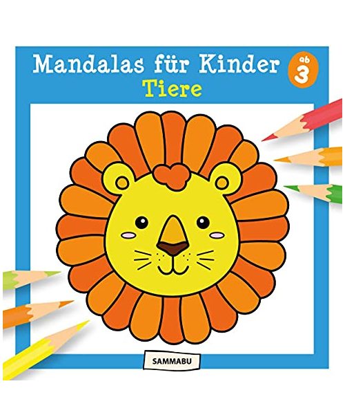 Mandalas für Kinder ab 3 - Tiere: Mandala-Malbuch mit einfachen Motiven und dicken Linien