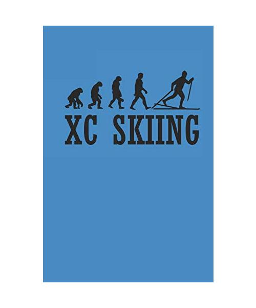 XC SKIING: Notizbuch Langlaufen Notebook Cross Country Skiing Journal 6x9 kariert squared karo