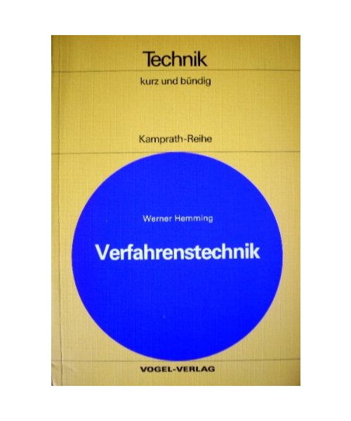 Verfahrenstechnik (Kamprath-Reihe)