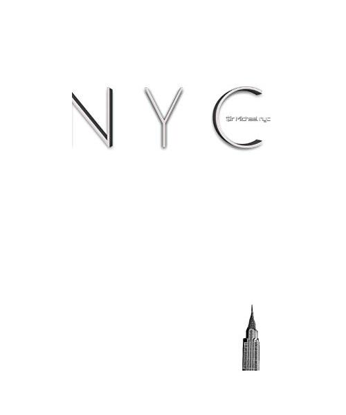 NYC   iconic  chrysler  building  white $ir Michael designer  blank journal limited edition