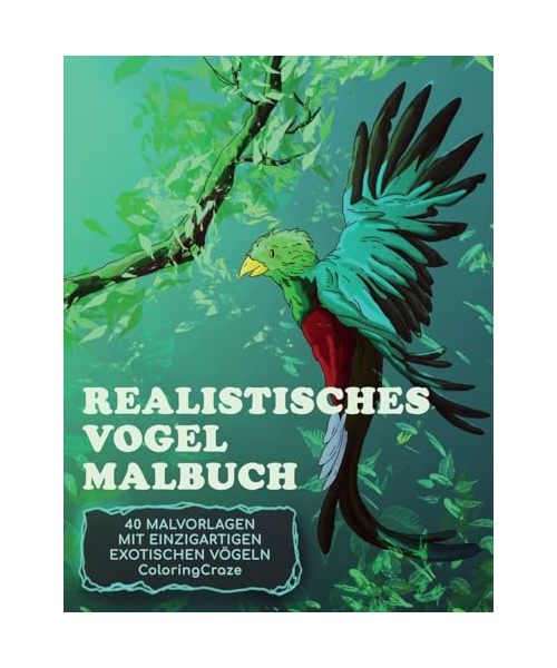 Realistisches Vogel-Malbuch