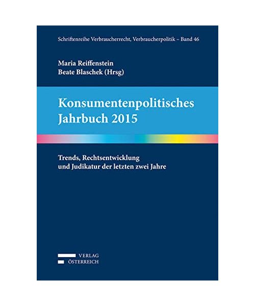 Konsumentenpolitisches Jahrbuch 2015