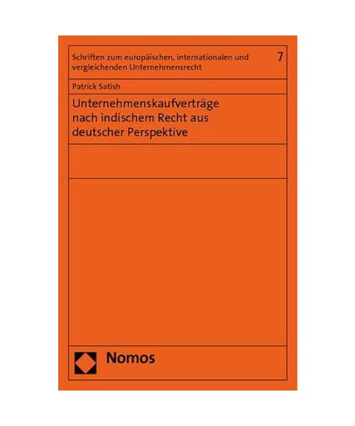 Unternehmenskaufverträge nach indischem Recht aus deutscher Perspektive