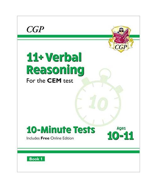 11+ CEM 10-Minute Tests: Verbal Reasoning - Ages 10-11 Book 1 (with Online Edition)