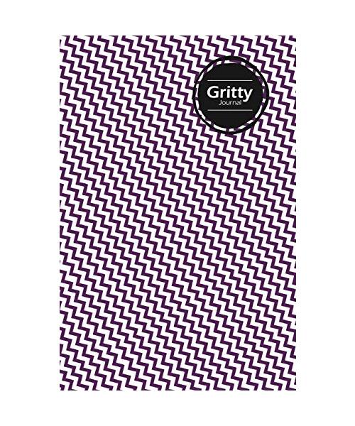 Gritty Lifestyle Journal, Creative, Write-in Notebook, Dotted Lines, Wide Ruled, Medium Size (A5), 6 x 9 Inch (Purple)