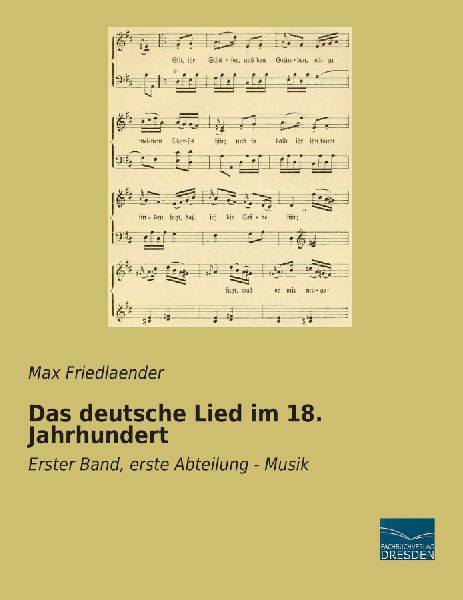 Das deutsche Lied im 18. Jahrhundert