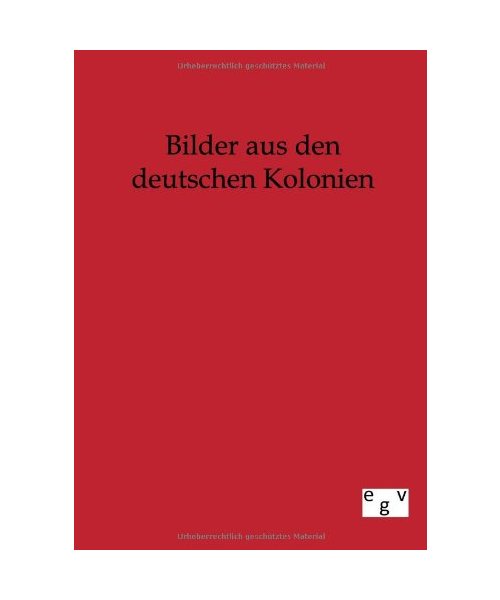 Bilder aus den deutschen Kolonien