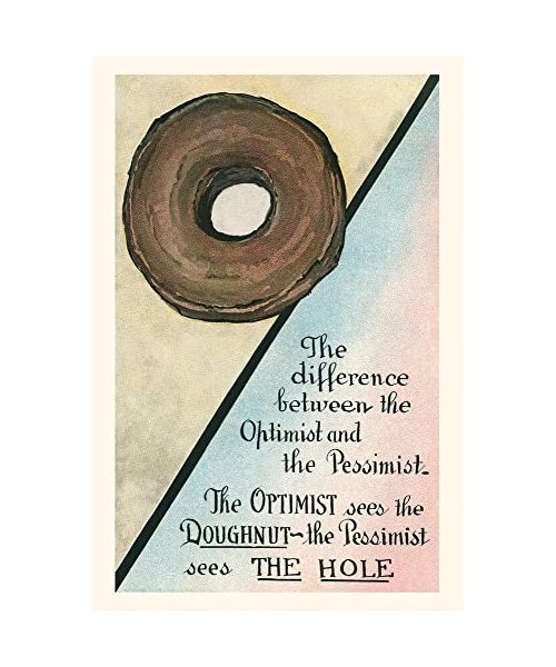 Vintage Journal Difference between Optimist and Pessimist