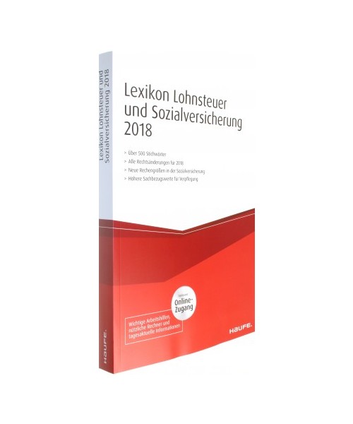 Lexikon Lohnsteuer und Sozialversicherung 2018 plus Onlinezugang