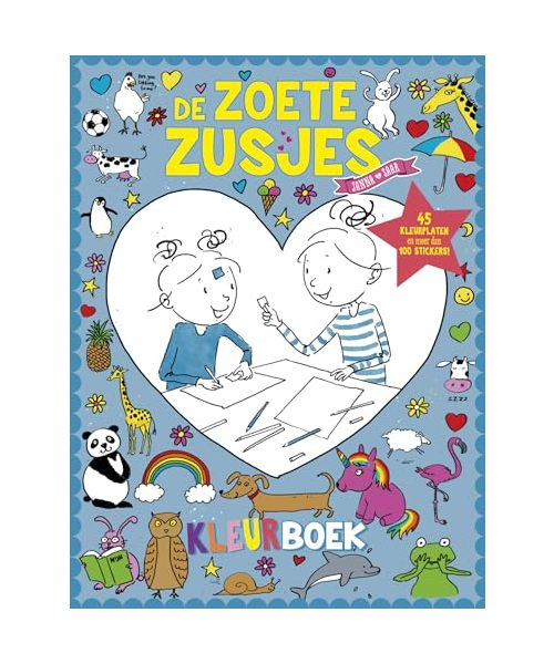 De Zoete Zusjes kleurboek met meer dan 100 stickers