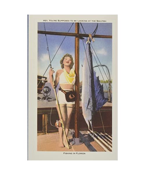 Vintage Journal Bathing Beauty with Sailfish, Florida