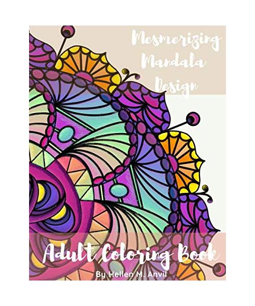 Adult Coloring Book - Mesmerizing Mandala Design