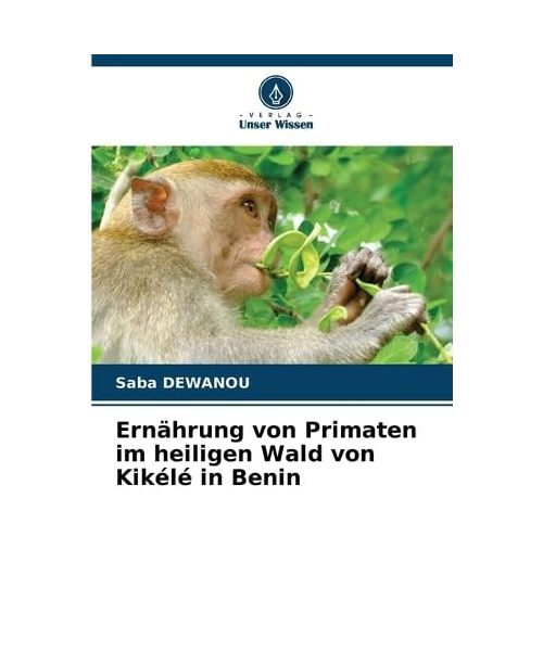 Ernährung von Primaten im heiligen Wald von Kikélé in Benin