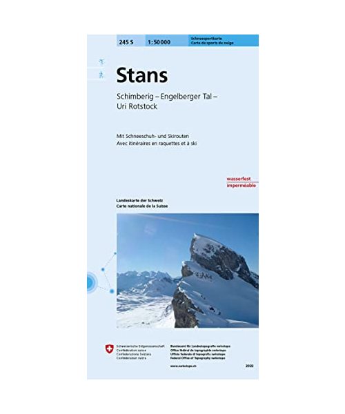 Swisstopo 1 : 50 000 Stans Ski