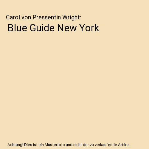 Blue Guide New York