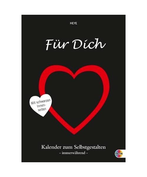Für Dich Bastelkalender schwarz