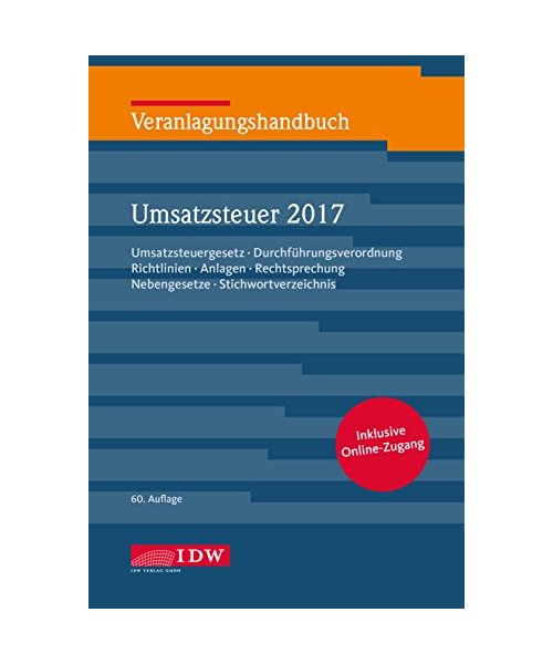 Veranlagungshandbuch Umsatzsteuer 2017