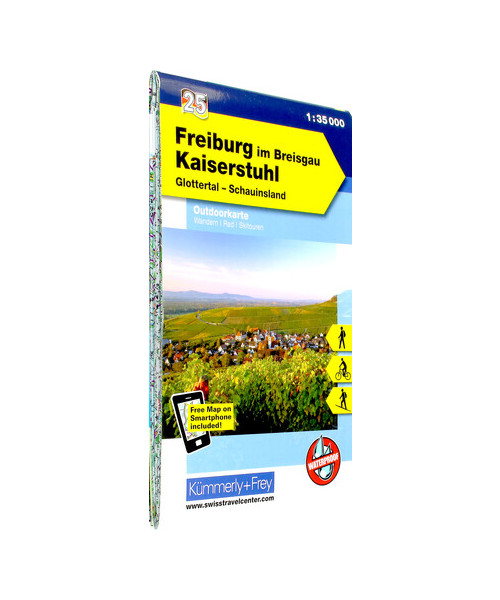 KuF Deutschland Outdoorkarte 25 Freiburg im Breisgau - Kaiserstuhl 1 : 35.000