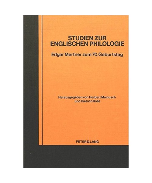 Studien zur englischen Philologie