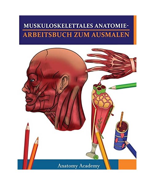 Muskuloskelettales Anatomie-Arbeitsbuch zum Ausmalen