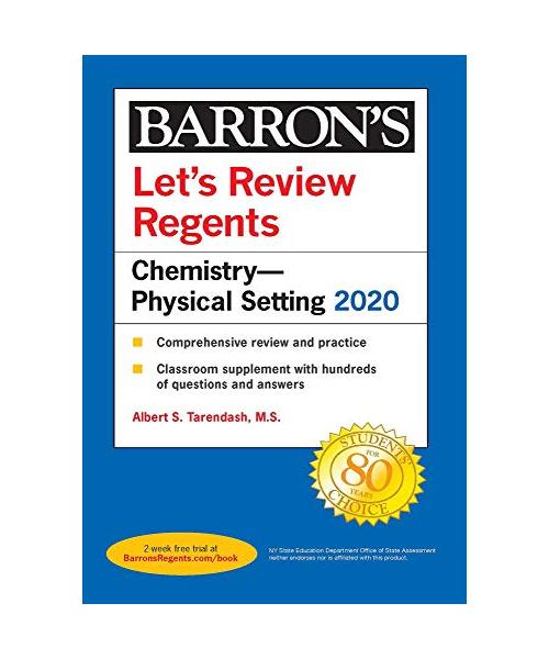 Let's Review Regents: Chemistry--Physical Setting 2020