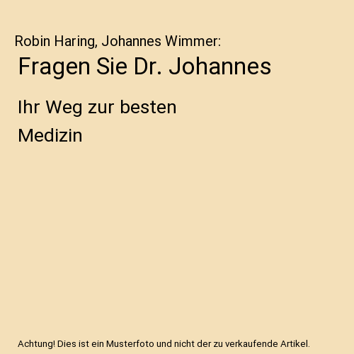 Fragen Sie Dr. Johannes