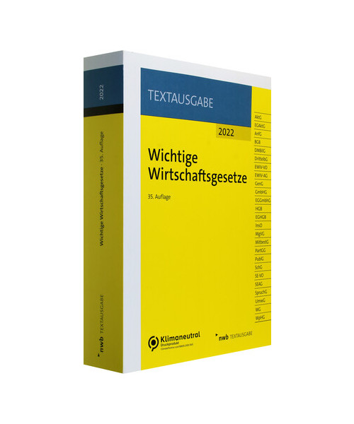 Wichtige Wirtschaftsgesetze