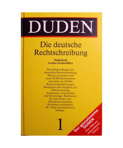 Der Grosse Duden Rechtschreibung