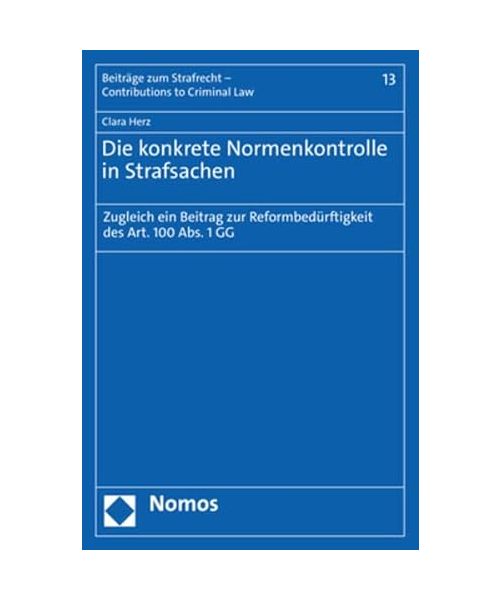 Die konkrete Normenkontrolle in Strafsachen