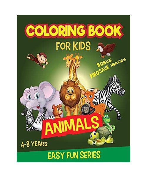 ANIMALS Coloring Book for Kids 4-8 years