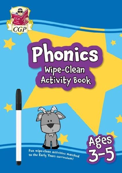 Phonics Wipe-Clean Activity Book for Ages 3-5 (with pen)