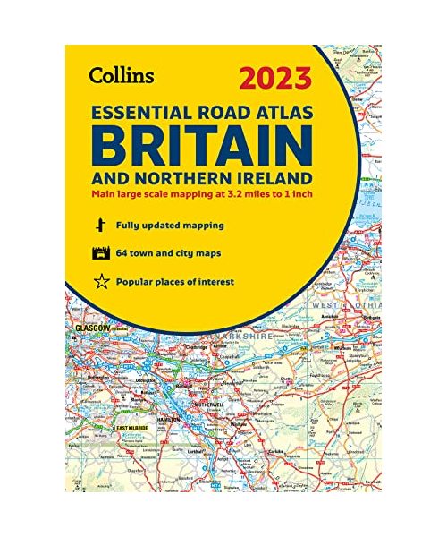 2023 Collins Essential Road Atlas Britain and Northern Ireland