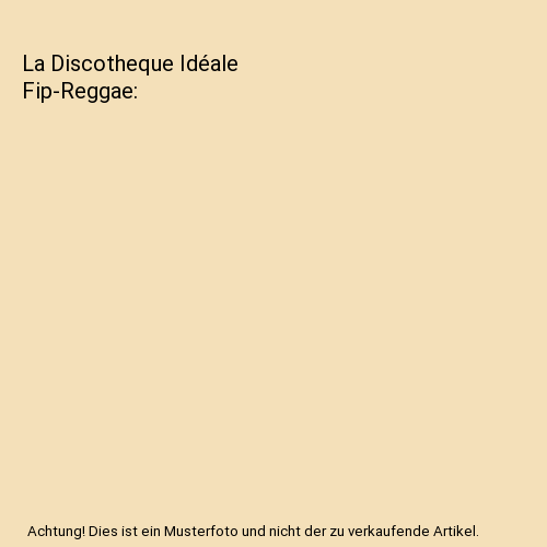 La Discotheque Idéale Fip-Reggae