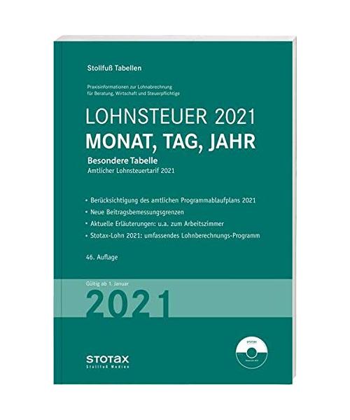 Tabelle, Lohnsteuer 2022 Monat, Tag, Jahr