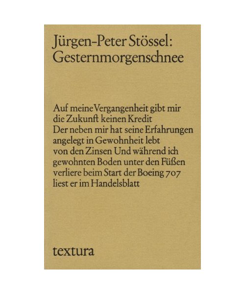 Gesternmorgenschnee