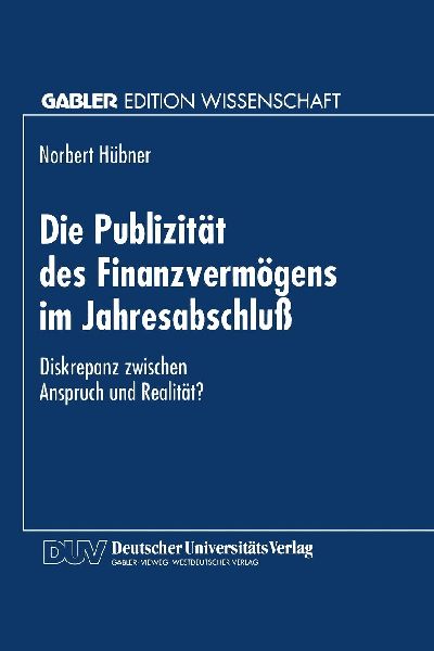 Die Publizität des Finanzvermögens im Jahresabschluß