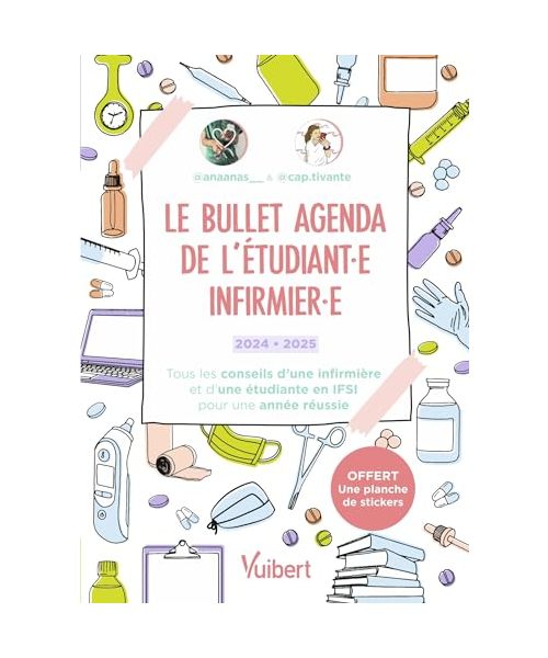 Le bullet agenda de l'étudiante infirmière et de l'étudiant infirmier 2024-2025: Les conseils d'une IDE et d'une étudiante pour réussir ton année en IFSI !