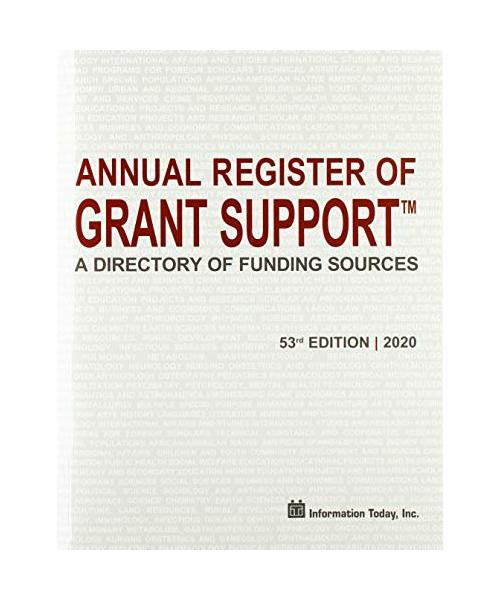 Annual Register of Grant Support 2020: A Directory of Funding Sources