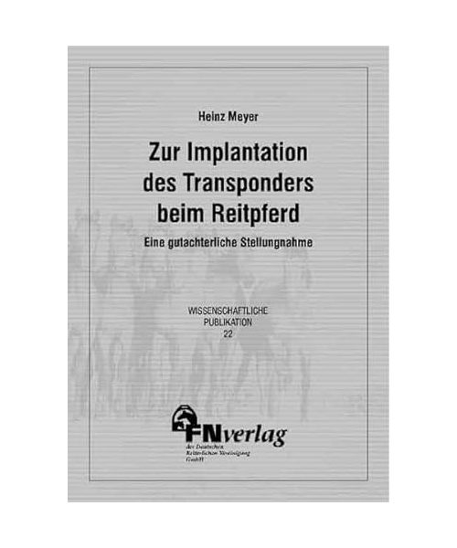 Zur Implantation des Transponders beim Reitpferd