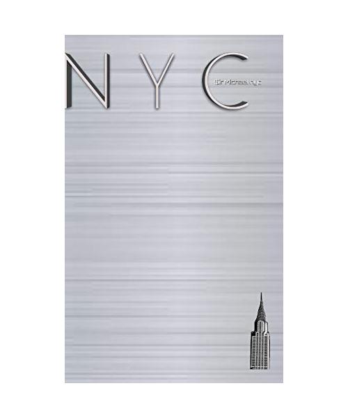 NYC slate  Chrysler  building classic  grid paper  Notepad  $ir Michael Limited edition