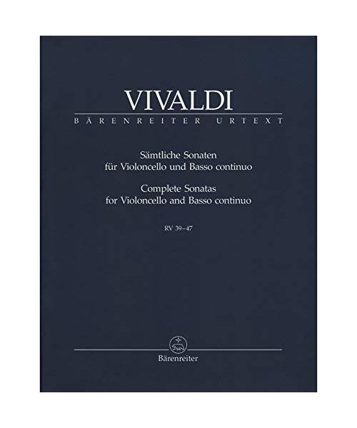 Sämtliche Sonaten für Violoncello und Bc RV39-47 Partitur und Stimmen