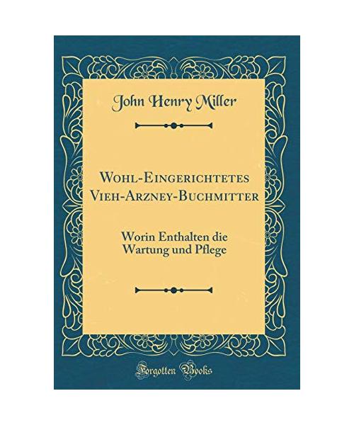 Wohl-Eingerichtetes Vieh-Arzney-Buchmitter