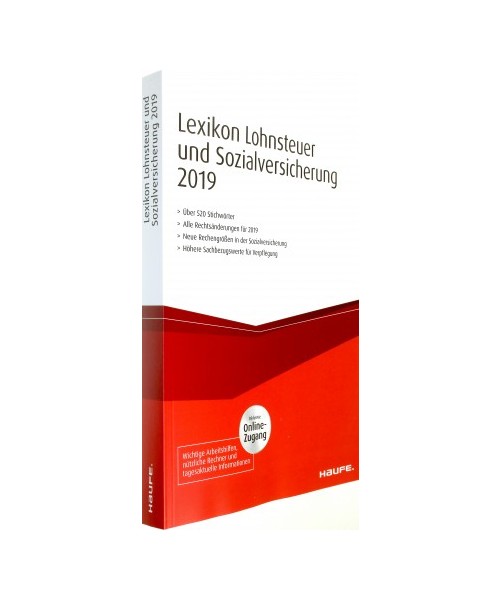 Lexikon Lohnsteuer und Sozialversicherung 2019 plus Onlinezugang