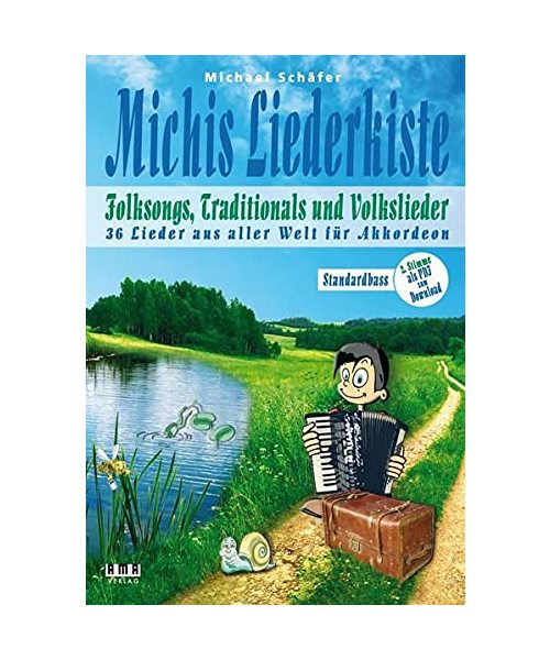 Michis Liederkiste: Folksongs, Traditionals und Volkslieder für Akkordeon (Standardbass)