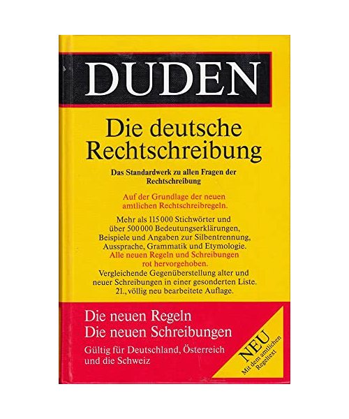 Rechtschreibung der deutschen Sprache und der Fremdwörter, Bd 1 (Duden 1)